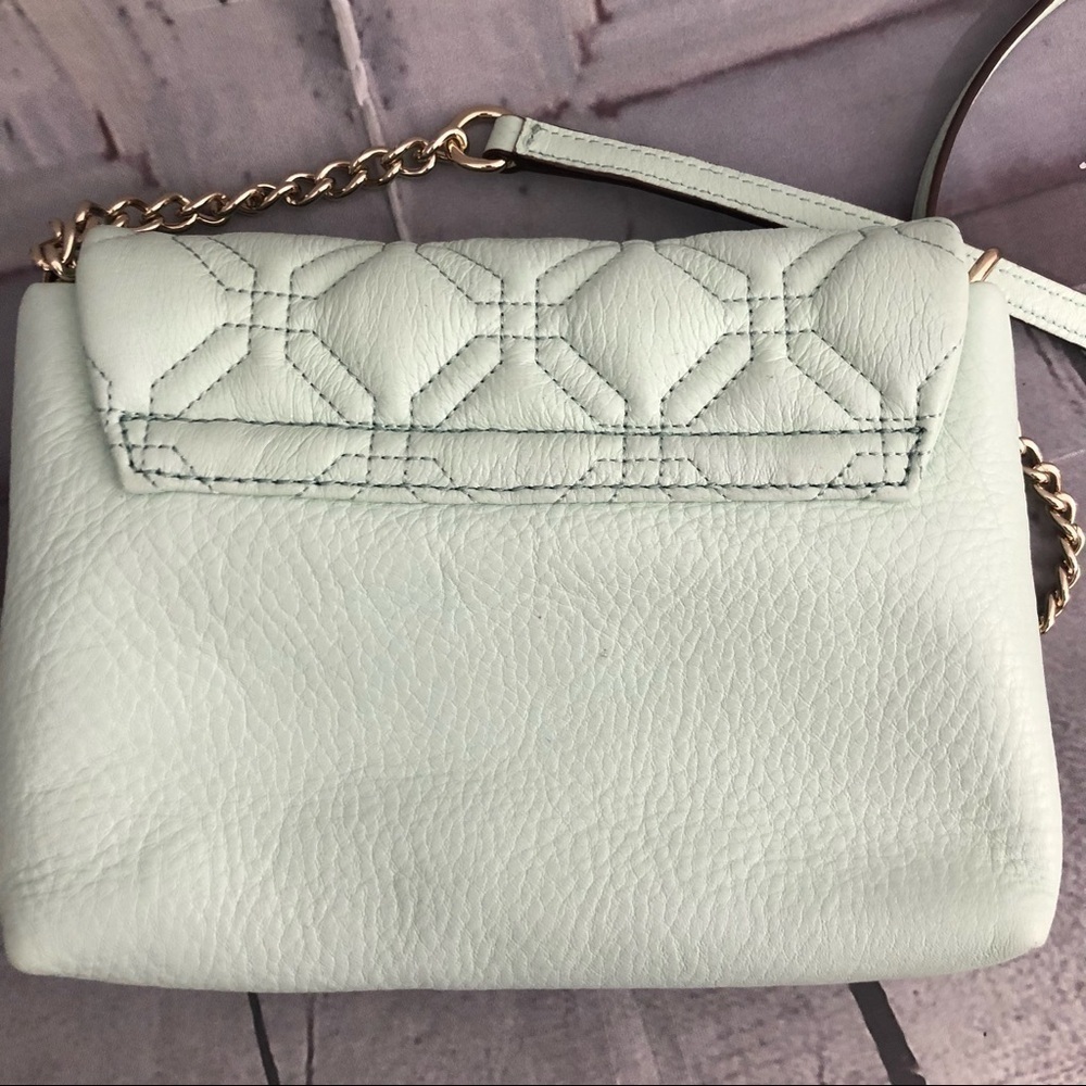 Kate Spade Aster Court Naomi Leather Green Purse - Picture 13 of 14